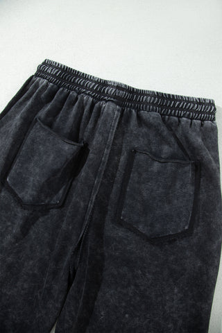 Luke & Estelle Midnight Mineral-Wash Barrel Pants