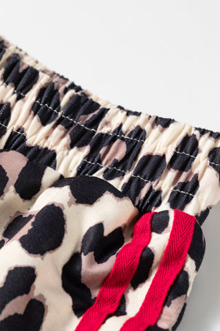 Luke & Estelle Redline Leopard Wide-Leg Pants