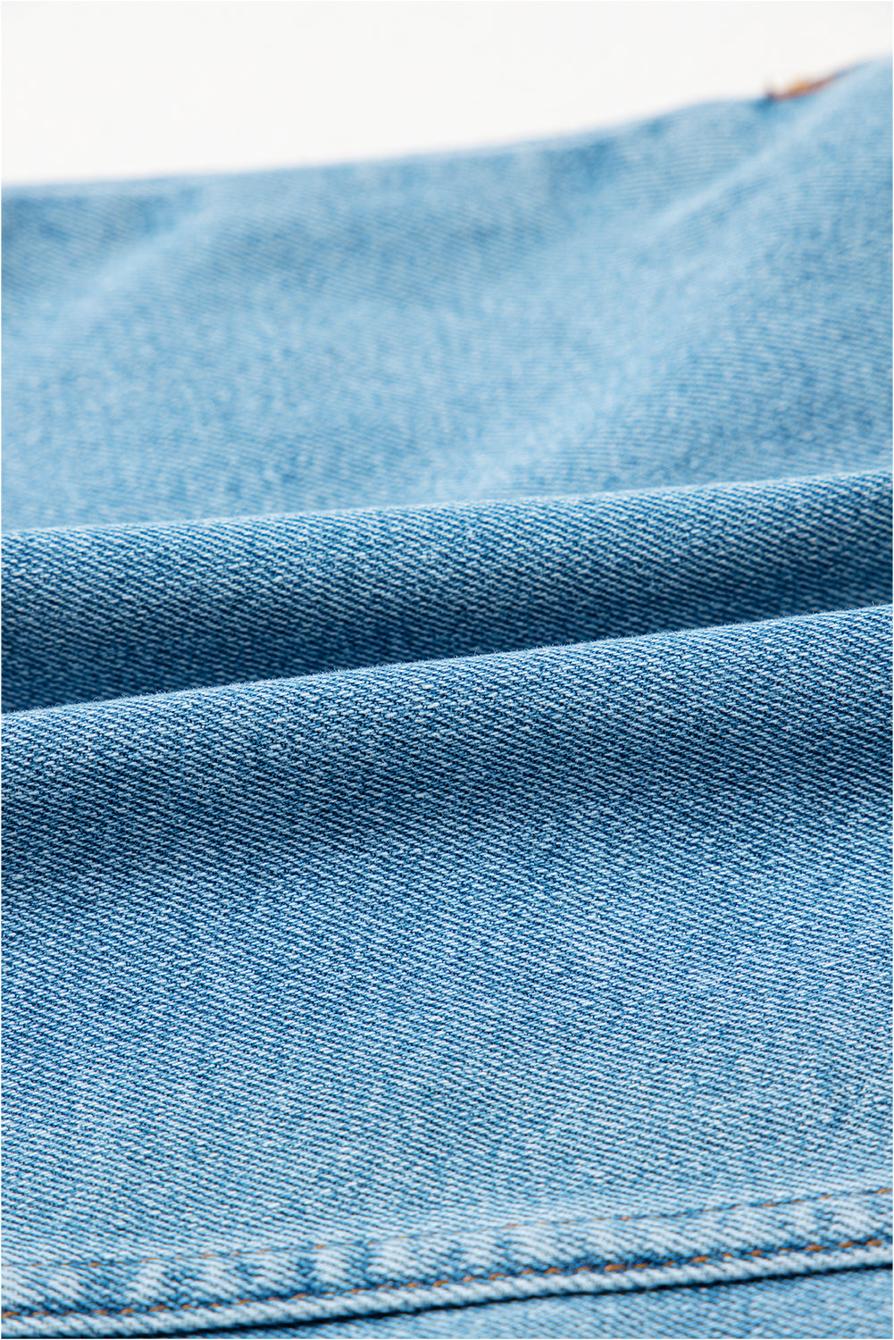 Bow Down Denim Mini Skirt