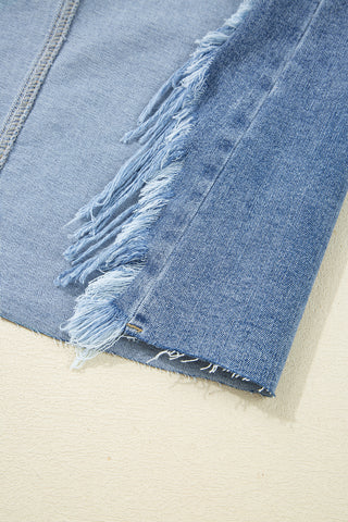 Luke & Estelle “Wild At Heart” Distressed Midi Denim Skirt – BHB Boutique Exclusive
