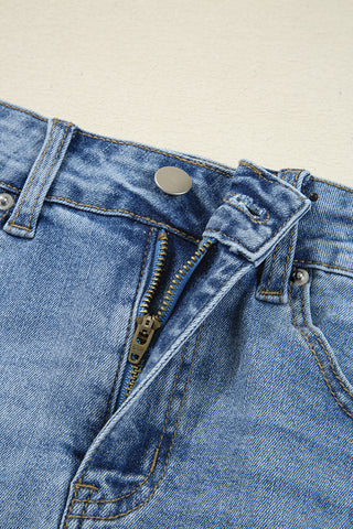 Luke & Estelle “Wild At Heart” Distressed Midi Denim Skirt – BHB Boutique Exclusive
