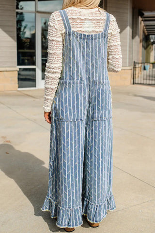 Willow Creek Ruffle Hem Overalls by Luke & Estelle