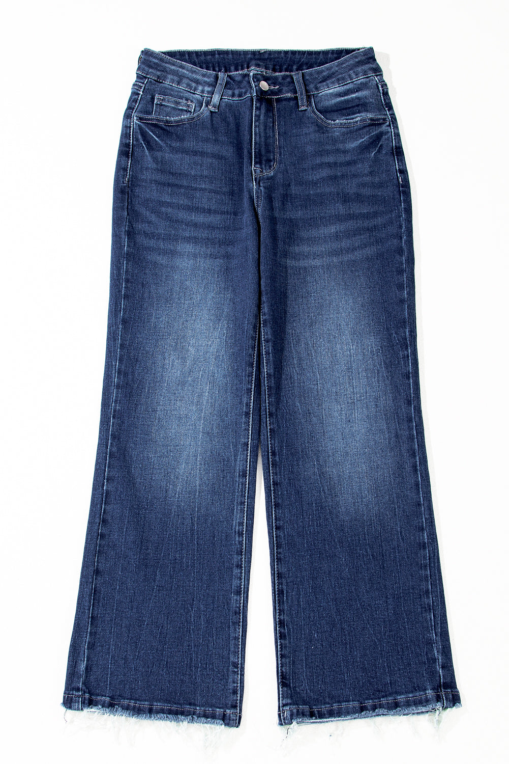 High Noon Vintage Flare Jeans – Raw Hem Denim