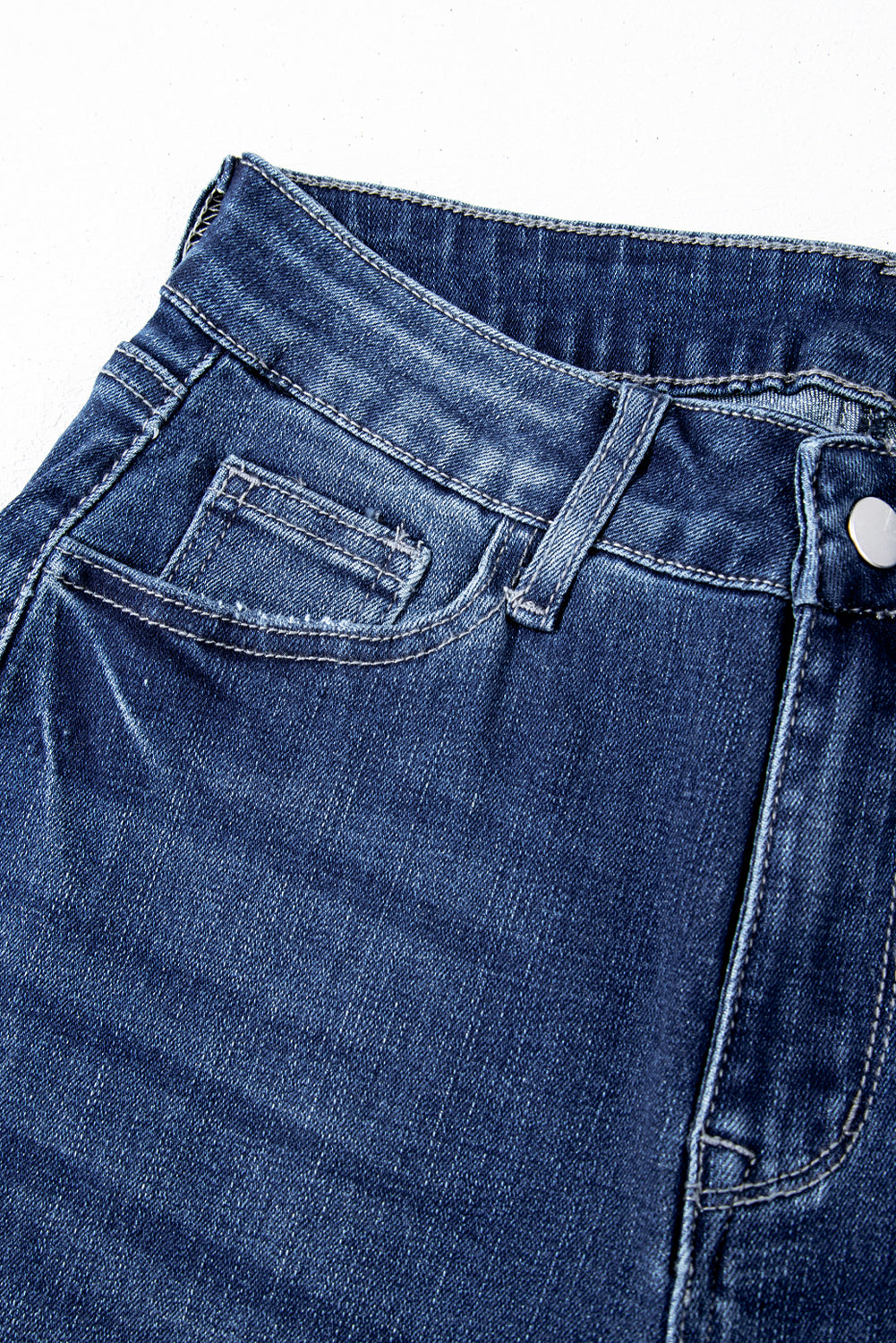 High Noon Vintage Flare Jeans – Raw Hem Denim