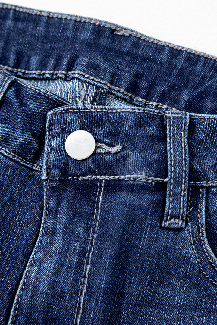 High Noon Vintage Flare Jeans – Raw Hem Denim