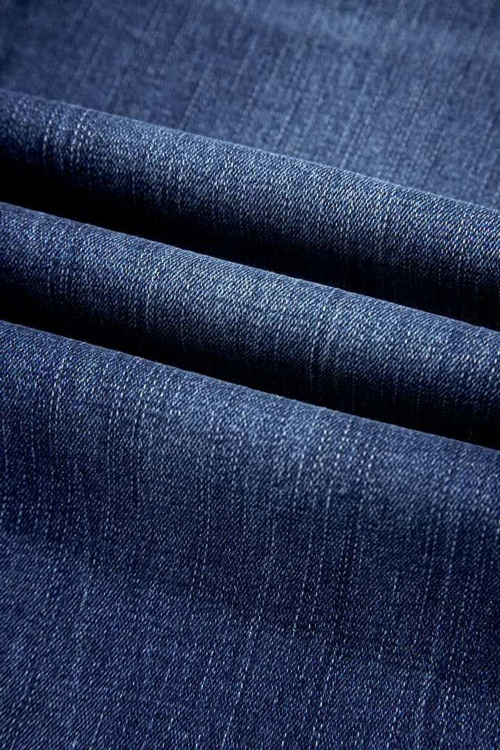 High Noon Vintage Flare Jeans – Raw Hem Denim