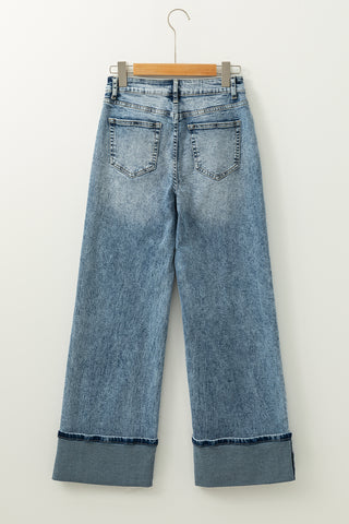 ✨ LUKE & ESTELLE – “The Effortlessly Iconic Cuffed Wide Leg Jeans” ✨