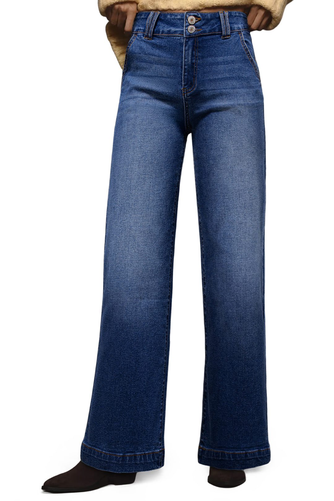Luke & Estelle “Golden Hour High Rise Wide Leg Jeans”
