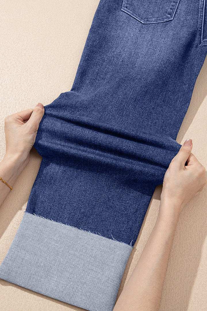 Blue Revival High Rise Cuff Jeans