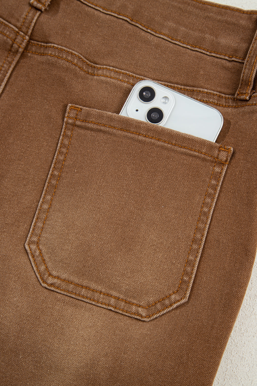 Trailblazer High-Rise Cropped Wide-Leg Jeans – Caramel