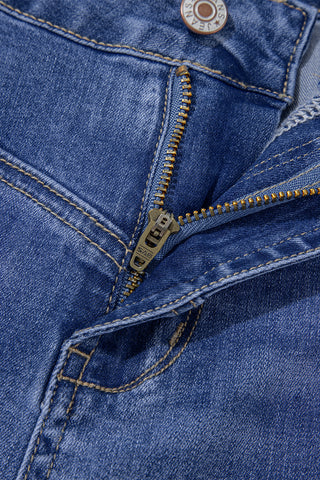 The Iconic Fit Wide Leg Blue Jeans