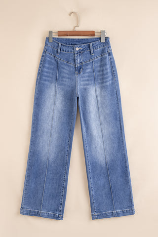 The Iconic Fit Wide Leg Blue Jeans