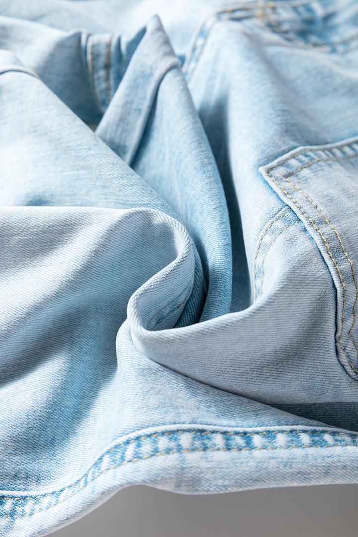 Heartland Drawstring Utility Jeans – Light Wash