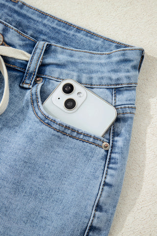 Luke & Estelle “Weekend Luxe” Wide Leg Denim Pants