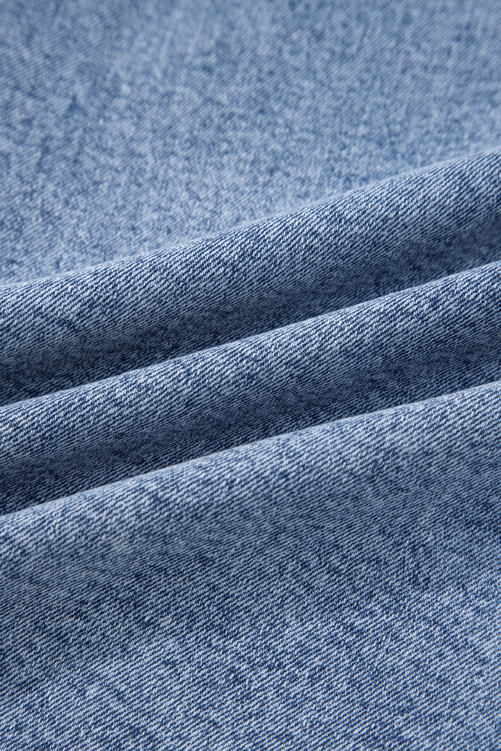 Skyline Barrel-Leg Tie-Waist Jeans – Light Wash