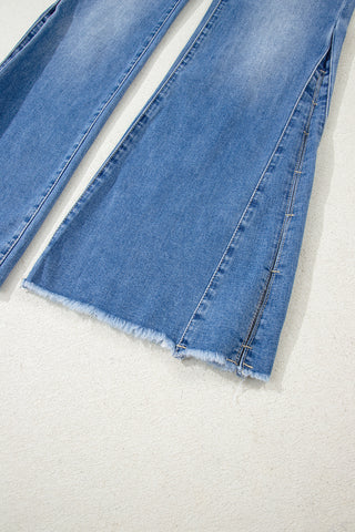 Luke & Estelle Skyline Split-Hem Flare Jeans