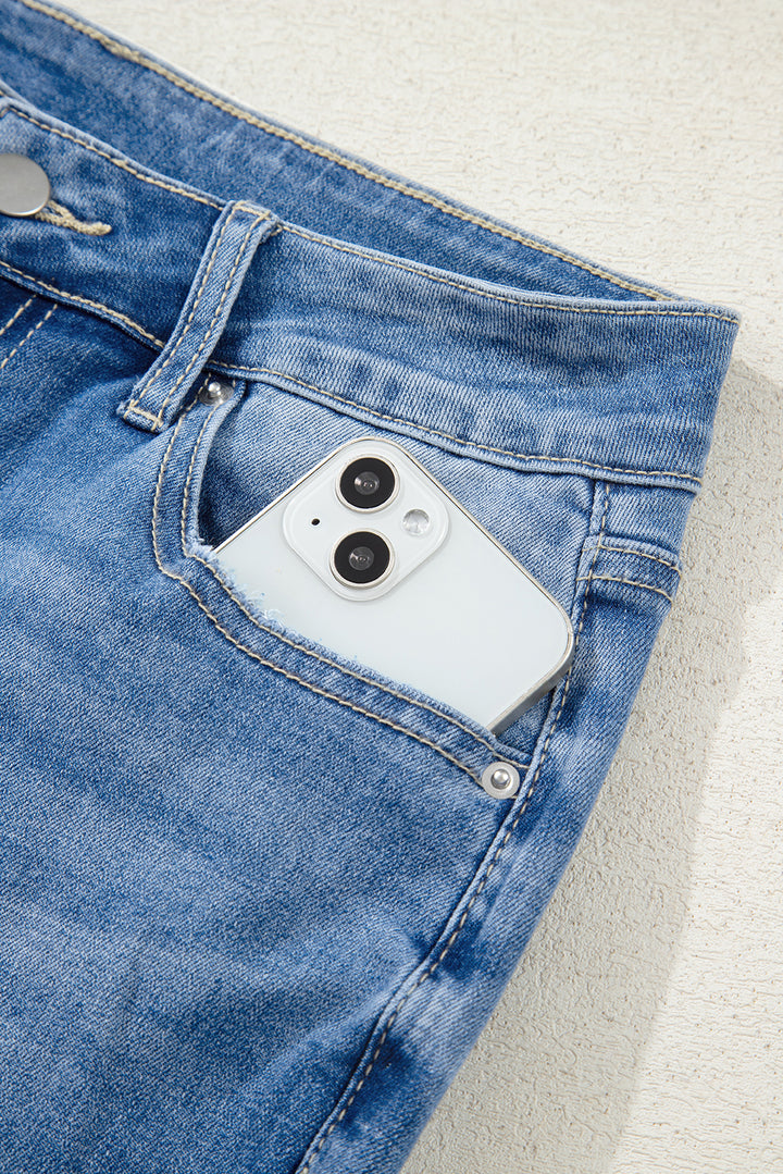 Skyline Split-Hem Flare Jeans