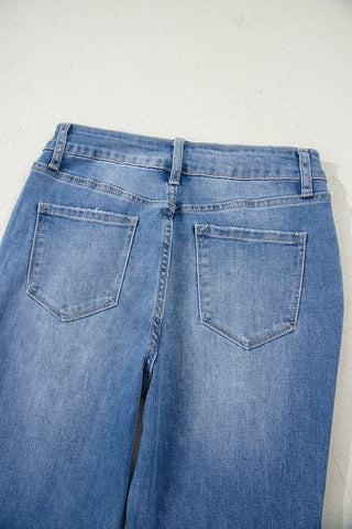 Luke & Estelle Skyline Split-Hem Flare Jeans