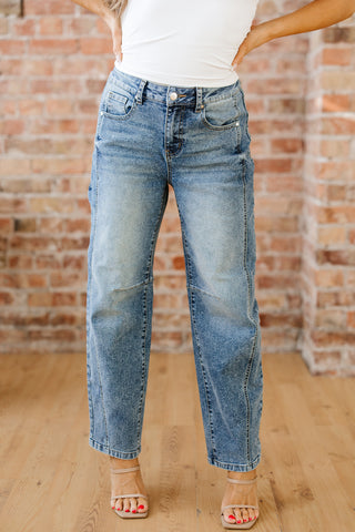 Luke & Estelle Sunday Drive Seamed Straight Leg Jeans