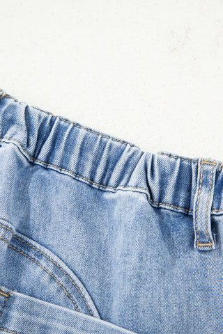 Easy Tide Drawstring Denim Pants by Luke & Estelle