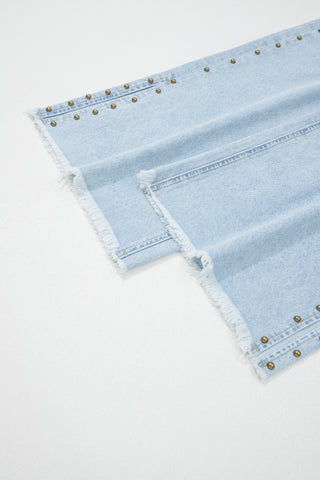 Luke & Estelle -The Uptown Studded Wide Leg Denim