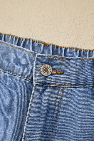 Flower Child Peace Patch Wide Leg Jeans