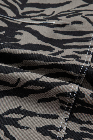 Savannah Luxe Zebra High-Rise Barrel Leg Denim