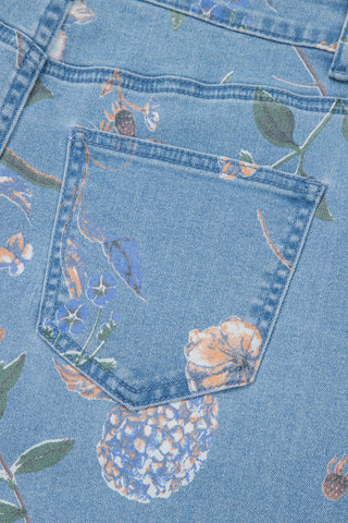 Luke & Estelle Garden Muse Floral Wide-Leg Jeans