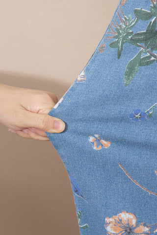 Luke & Estelle Garden Muse Floral Wide-Leg Jeans