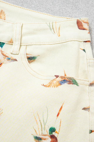 Mallard Meadow Cuffed Wide Leg Jeans