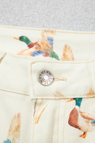 Mallard Meadow Cuffed Wide Leg Jeans