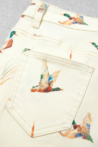 Mallard Meadow Cuffed Wide Leg Jeans