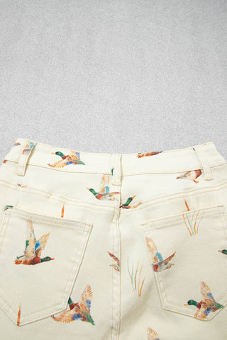 Mallard Meadow Cuffed Wide Leg Jeans