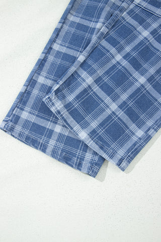 Luke & Estelle Homestead Plaid Drawstring Ankle Jeans