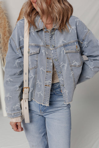 ✨ Luke & Estelle “Bow To The Moment” Denim Jacket ✨