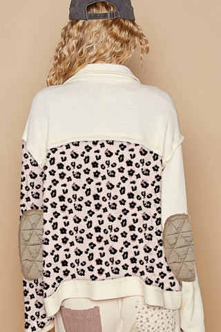 Luke & Estelle “Caffeine & Confidence” Quilted Leopard Patch Shacket – BHB Boutique Exclusive ☕🐆