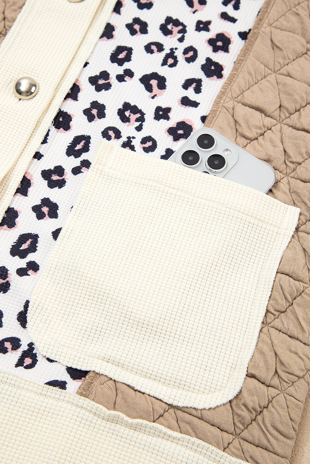 Luke & Estelle “Caffeine & Confidence” Quilted Leopard Patch Shacket – BHB Boutique Exclusive ☕🐆