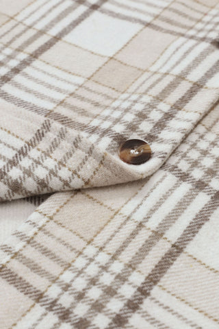 Trailblazer Neutral Plaid Hooded Shacket 🤎🧥