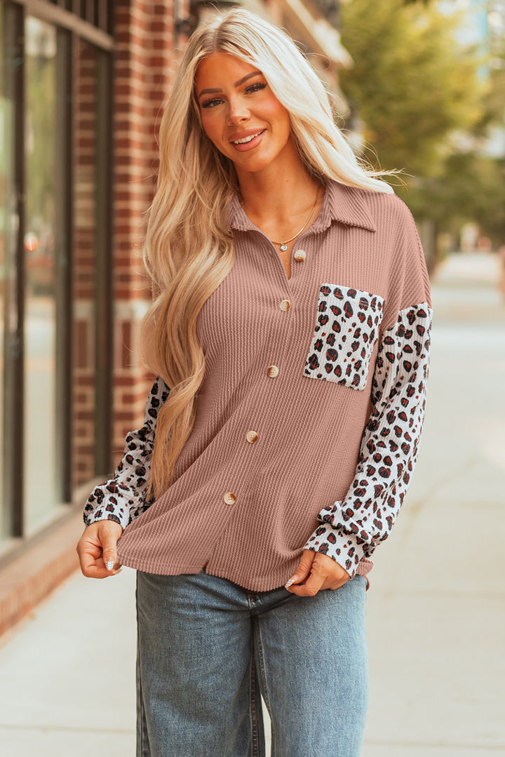 ✨ Luke & Estelle “Wildly Chic Blush Pink Textured Button Down” ✨