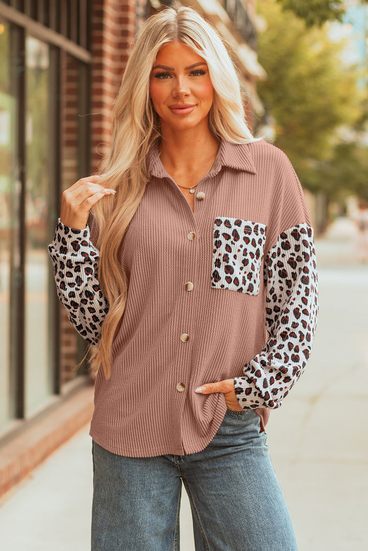 ✨ Luke & Estelle “Wildly Chic Blush Pink Textured Button Down” ✨