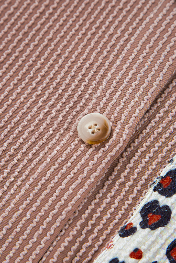 ✨ Luke & Estelle “Wildly Chic Blush Pink Textured Button Down” ✨