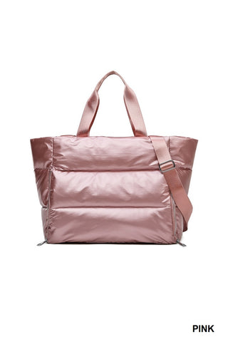 Cloud-Puff Weekender Tote — Light, Roomy & Ready to Go! ✨🧳