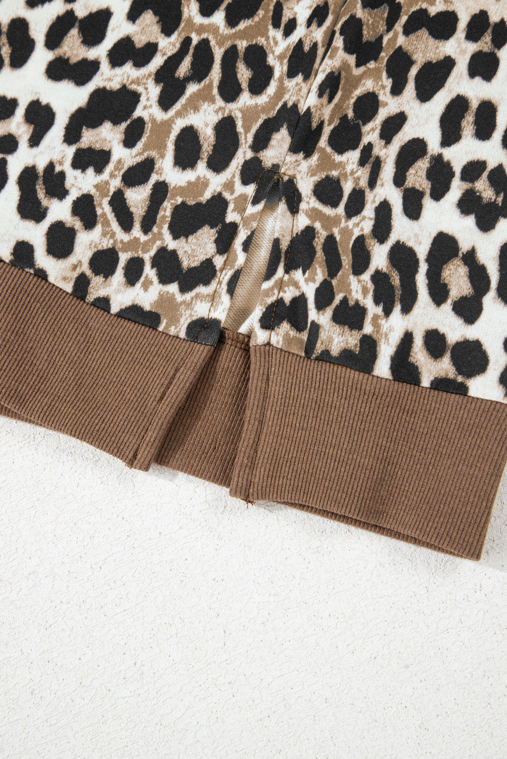 PLUS SIZE✨Wild Instinct Rib-Trim Leopard Top 🐆