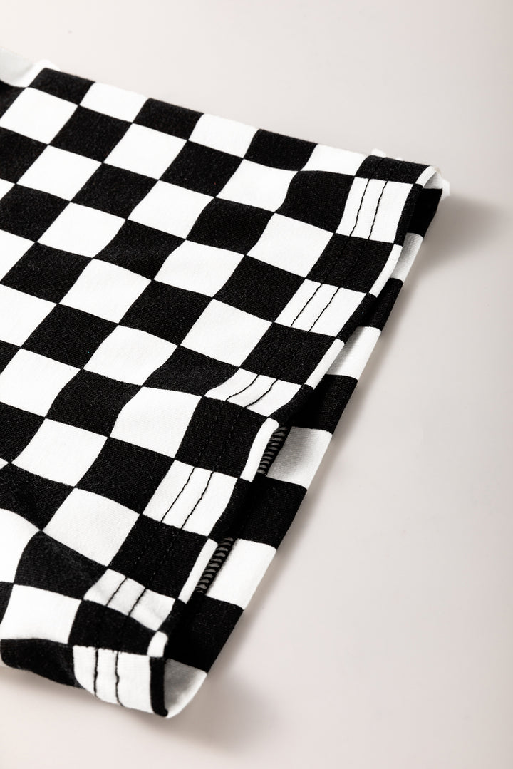 PLUS SIZE✨🏁 Photo Finish Checkerboard Oversized Tee