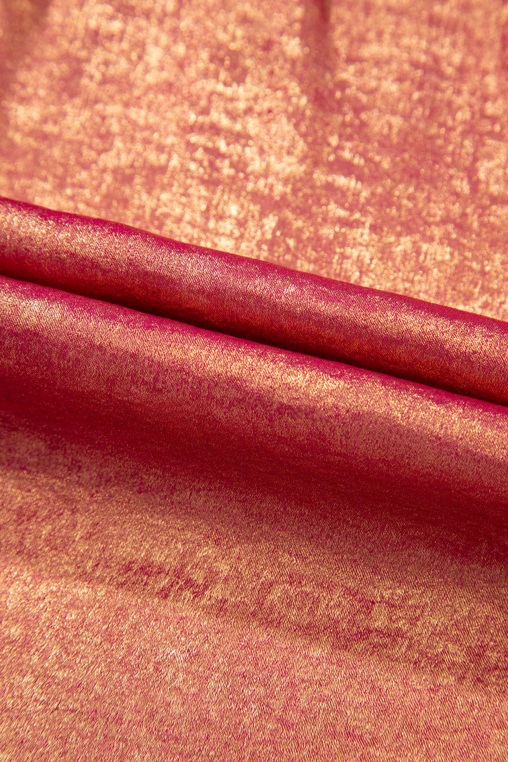 PLUS SIZE✨Sunset Shimmer Metallic Button-Up Top