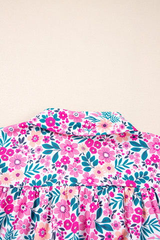 PLUS SIZE✨Sunlit Blooms Collared Babydoll Dress