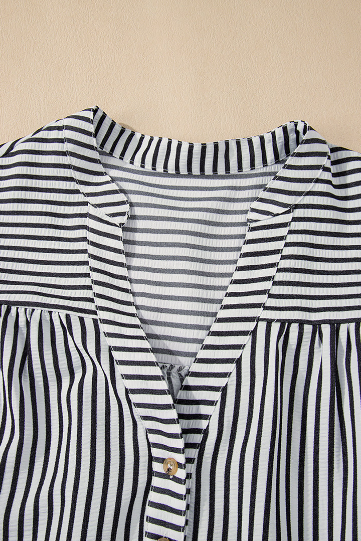 PLUS SIZE✨Boardwalk Breeze Striped Popover Dress