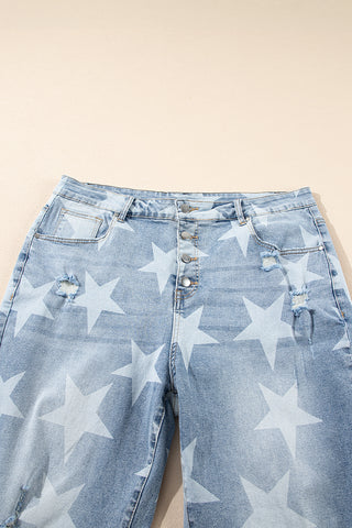 PLUS SIZE✨Star-Struck High-Rise Flare Jeans
