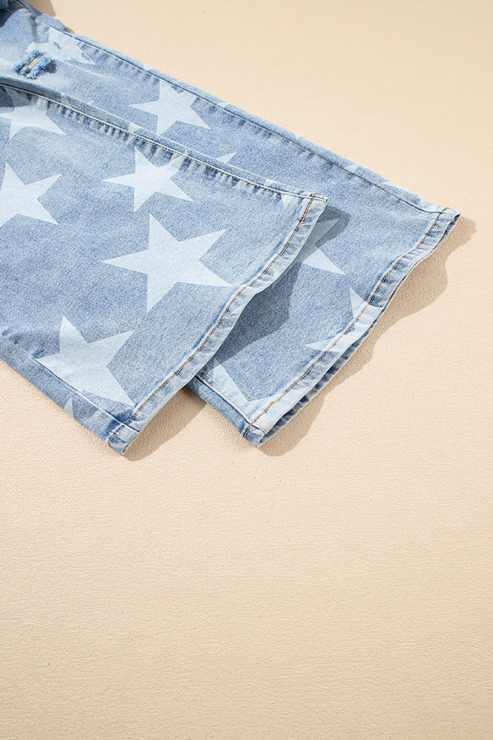 PLUS SIZE✨Star-Struck High-Rise Flare Jeans