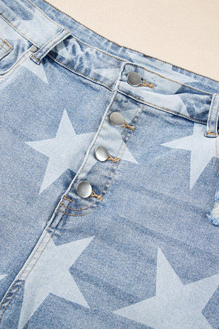 PLUS SIZE✨Star-Struck High-Rise Flare Jeans